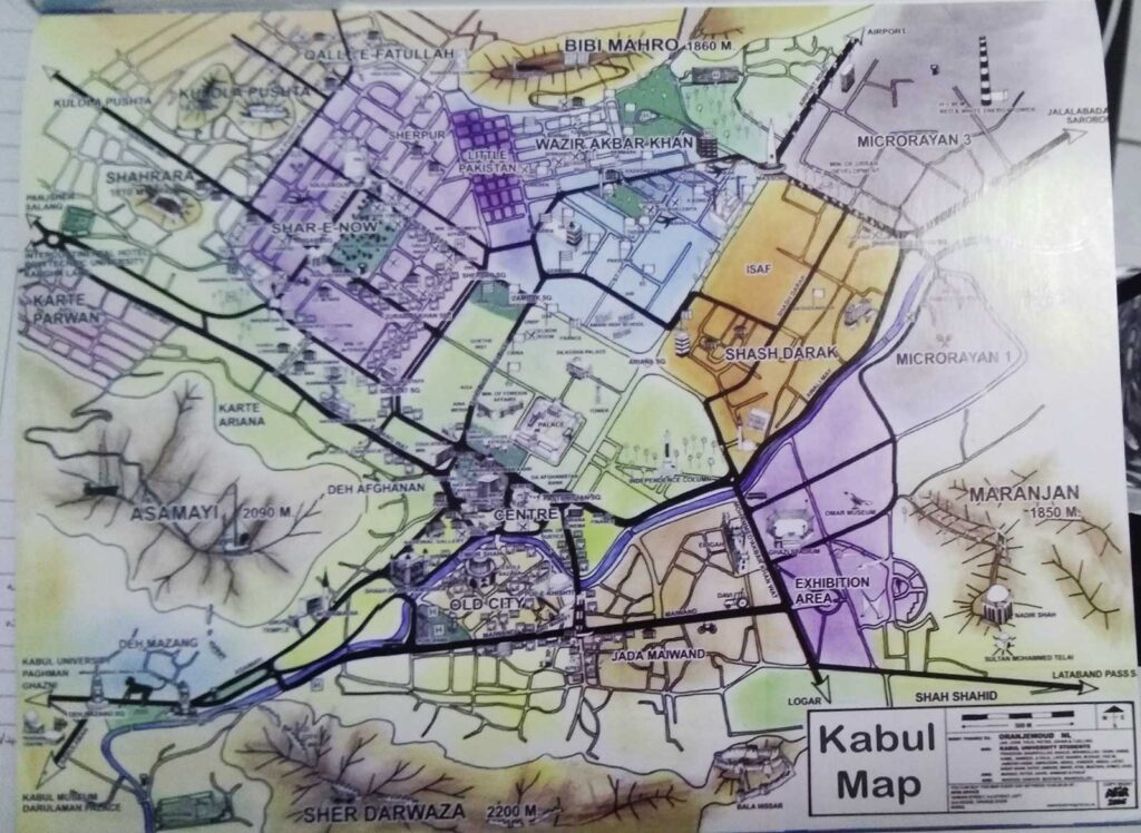 Map of Kabul